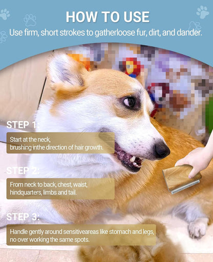 Dog Brush for Shedding | Pet Pro Grooming Tool, Cat Grooming Supplies, Deshedding Dog Brush | Combs for Daily Cleaning and Grooming of Pet Hair (4.3 Inch (M))4
