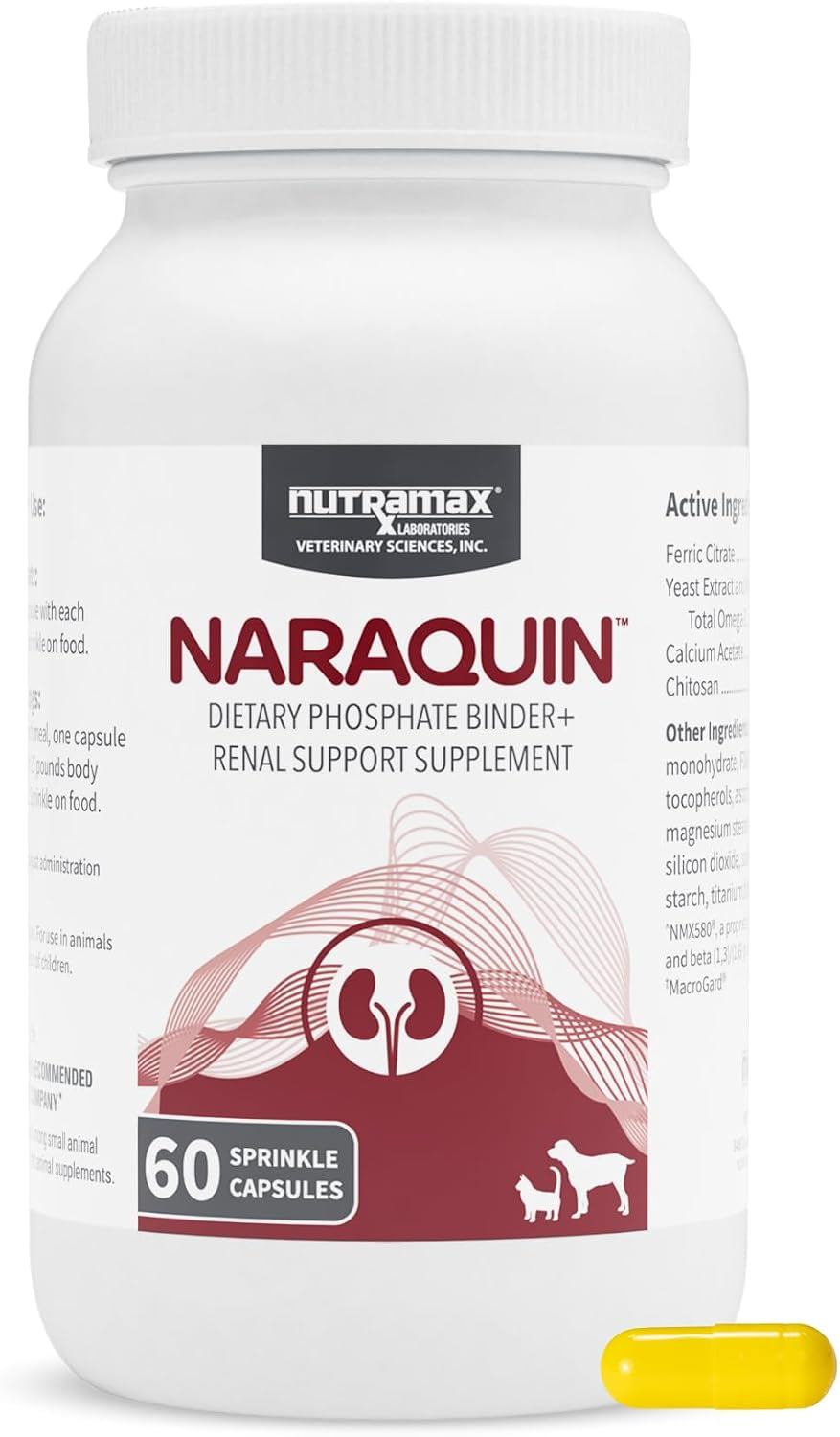 nutramax-laboratories-naraquin™-dietary-phosphate-binder-renal-support-supplement-for-cats-dogs-60-count