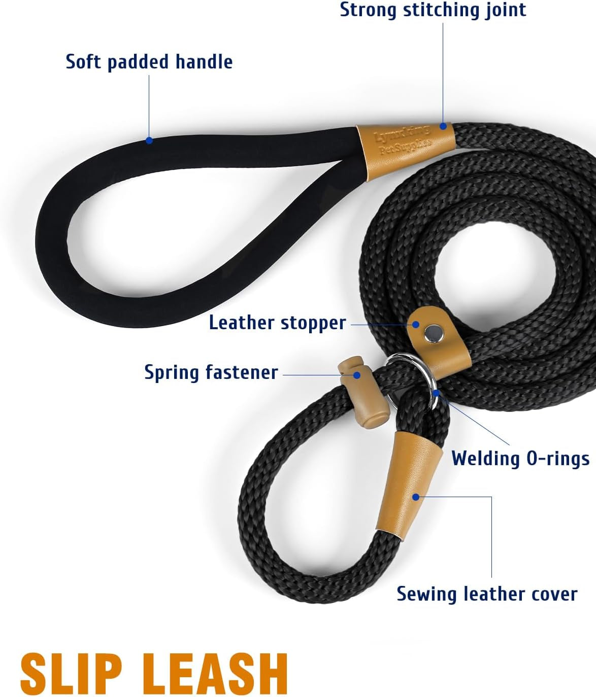 lynxking-dog-leash-slip-lead-5-6-8-ft-dog-training-leash-strong-heavy-duty-rope-no-pull-training-lead-leashes-for-dogs