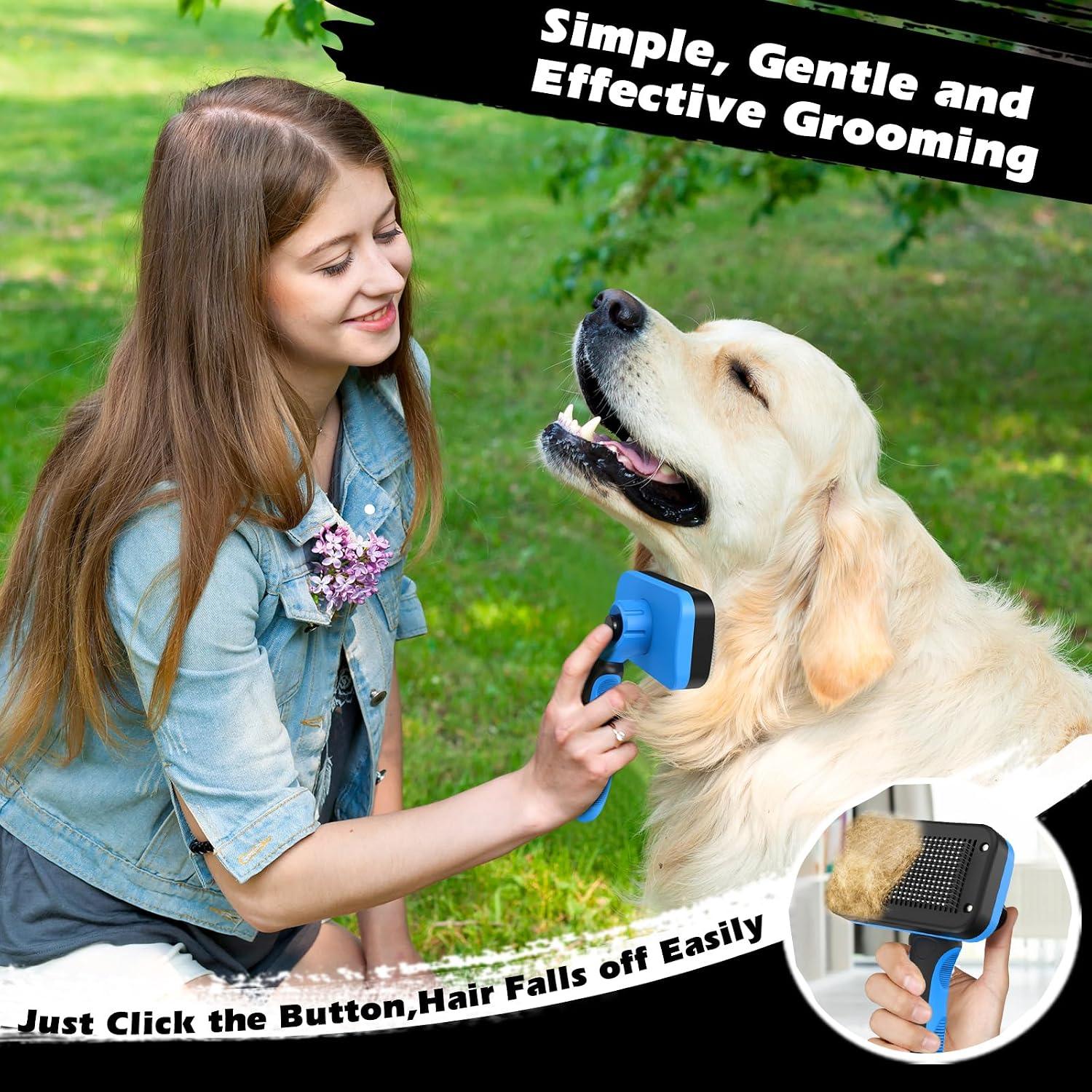 woman-gently-grooming-golden-retriever-with-blue-deshedding-brush-outdoors-easy-hair-removal-tool-for-dogs