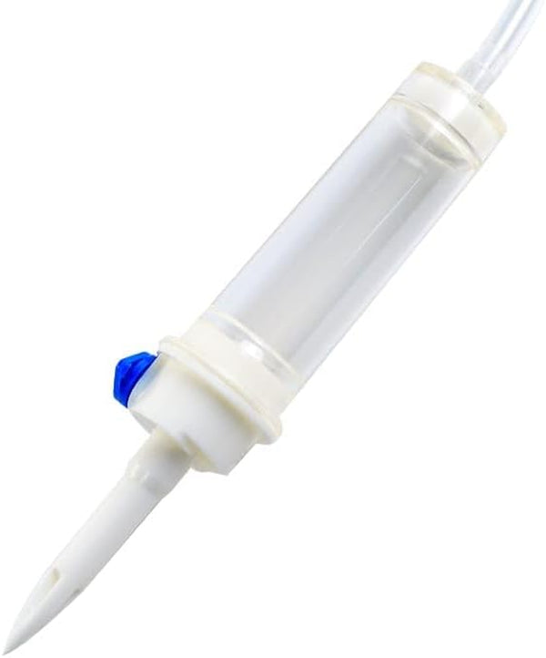 12 Pack Fluid Transfer Extension Tubing for Pets and Laboratory Care, 67 Inch Transparent PVC Lines with Precision Roller Clamp, Universal Luer Lock Connectors and 18 GA Fitting Components2