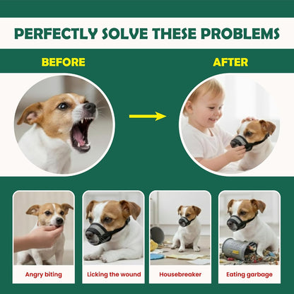 Dog Muzzle Medium Sized Dogs - Soft Muzzle for Medium Sized Dog with Air Mesh | Mussle to Stop Biting Barking and Chewing | Allows Panting and Drinking4