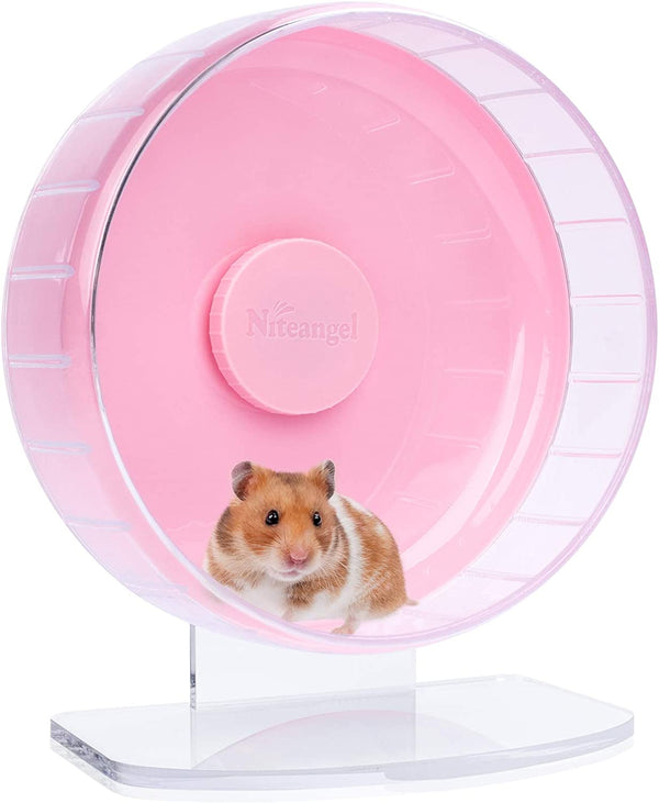 Niteangel Super-Silent Hamster Exercise Wheels: Quiet 10 Inch Running Wheel | Can 10.6-13.4" Adjustable Height - No Bend Back Spinner Running for Dwarf Syrian Hamster Gerbils Mice or Other Small Animal11