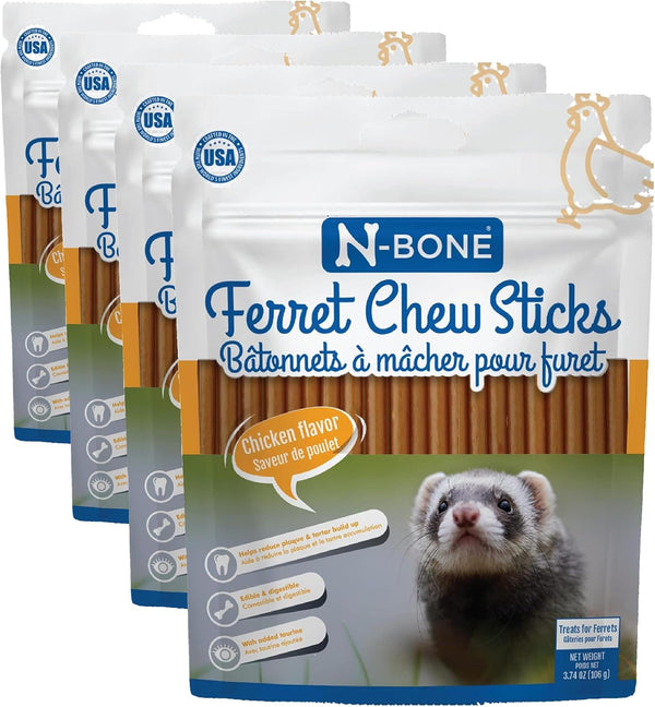 N-Bone Ferret Chew Sticks, Salmon Flavor, Natural Ferret Treats & Chew Treats, Tasty Snacks for Ferrets, 1.87 Oz15
