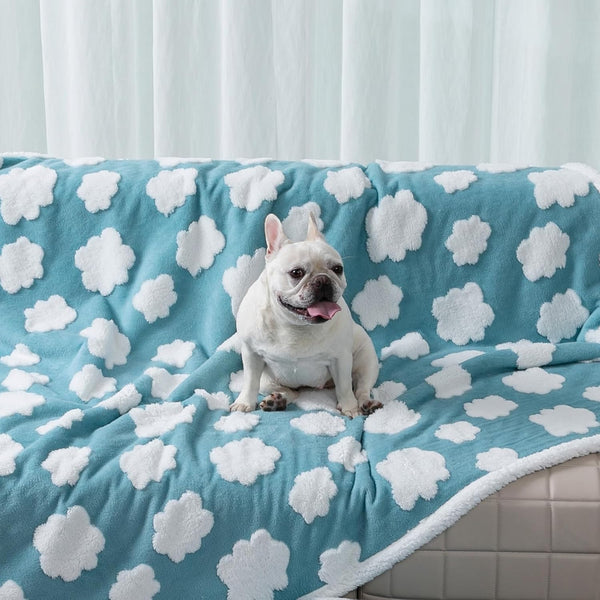 Waterproof Pet Blanket, Brown Checked Pets Throw Blankets for Dog Bed Covers Couch Sofa Stylish Jacquard for Puppy Cats Washable Reversible Furniture Protection Covers (Coffee Check,M)18