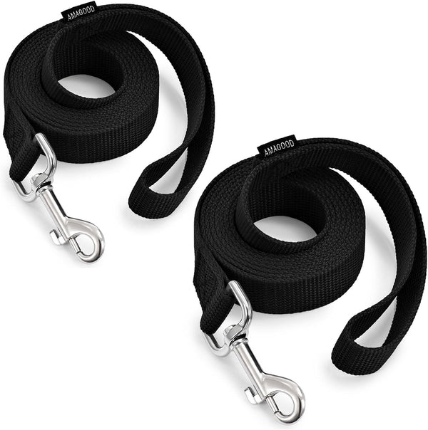AMAGOOD 6 FT Puppy/Leash, Strong Traditional Style with Easy to Use Collar Hook, Great for Small, Medium and Large Dogs (5/8In X 6 Ft, Purple)34