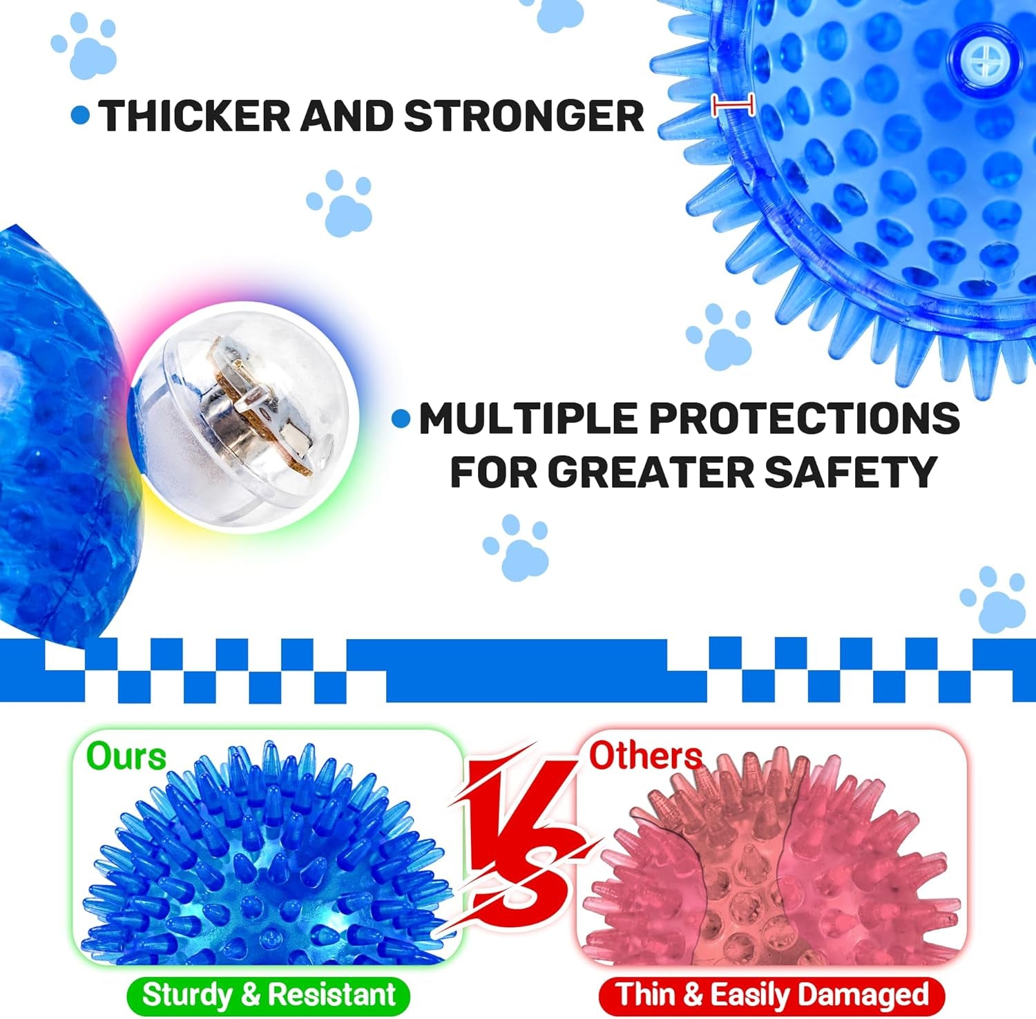 6-pack-2-5-light-up-squeaky-dog-balls-spiky-dog-toy-balls-for-puppy-small-medium-dogs