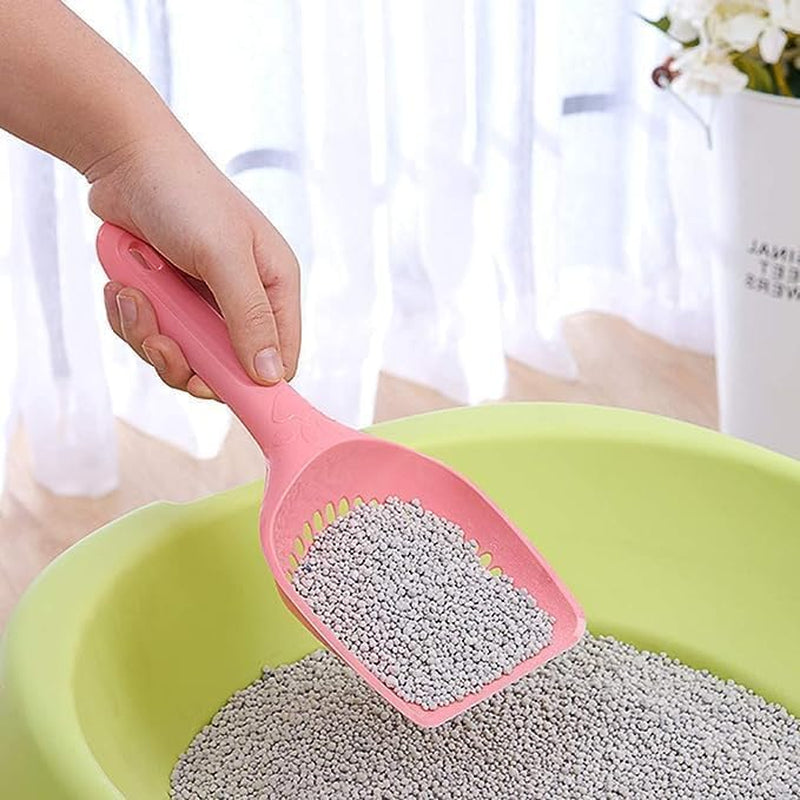 pink-plastic-cat-litter-scoop-pet-care-sand-waste-scooper-shovel-hollow-cleaning-tool-pet-supplies-easy-to-clean-cat-litter-scoops-litter-and-housebreaking-pet-supplies