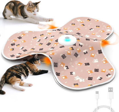 Interactive Cat Toys for Indoor Cats & Kittens - Automatic Hide & Seek Toy with Feather Tail,Squeaky Mouse Sounds, Motion Activated,Usb Rechargeable Boredom Relief & Self Play Enrichment Game7