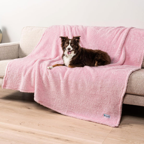 Petami Fluffy Waterproof Dog Blanket for Couch and Bed, Reversible Sherpa Pet Throw, Pee Proof Furniture Protector Sofa Cover, Washable Cat Blanket for Small Medium Dogs and Cats (Pink Blush, 24X32)28