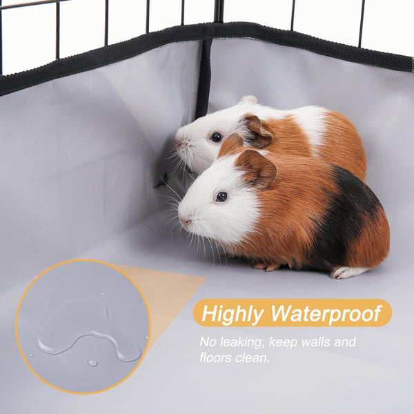 DZWLKJ Guinea Pig Cage Liner Tarp Bottom Waterproof and Washable.Available in 22 Sizes. Base Also for Rabbits, Bunny, Chinchesillas, Hedgehog, Ferrets and Other Small Animals(24X48 Inches)5