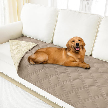 Smiry Waterproof Dog Bed Cover Blanket, Reversible Pet Blanket | Soft Reversible, Washable Leakproof Cats Dogs Couch Cover for Sofa, Couch, Furniture (30X70 Inch)33
