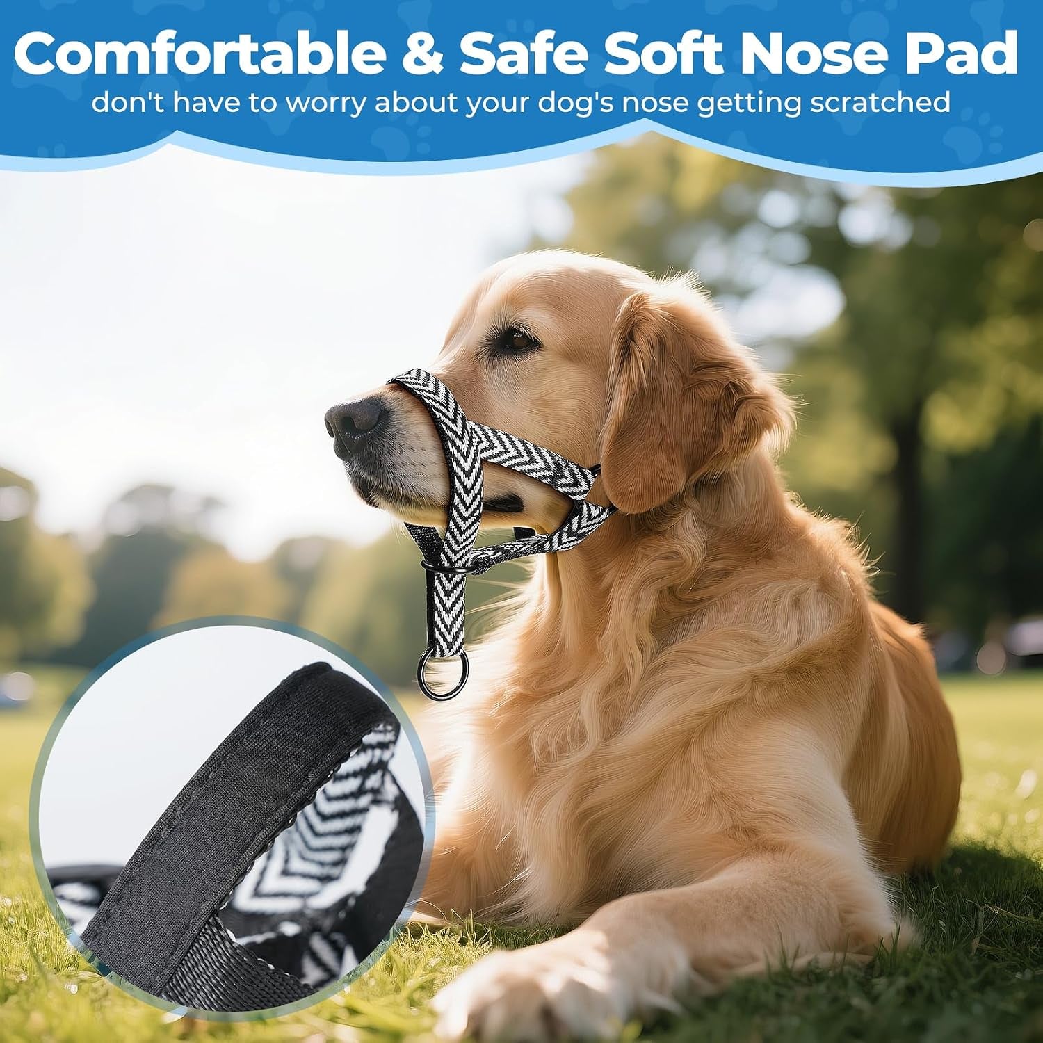 gentle-dog-head-collar-soft-nylon-no-pull-padded-halter-with-fashion-stripes-breathable-nose-leash-for-dogs-anti-pulling-barkingm