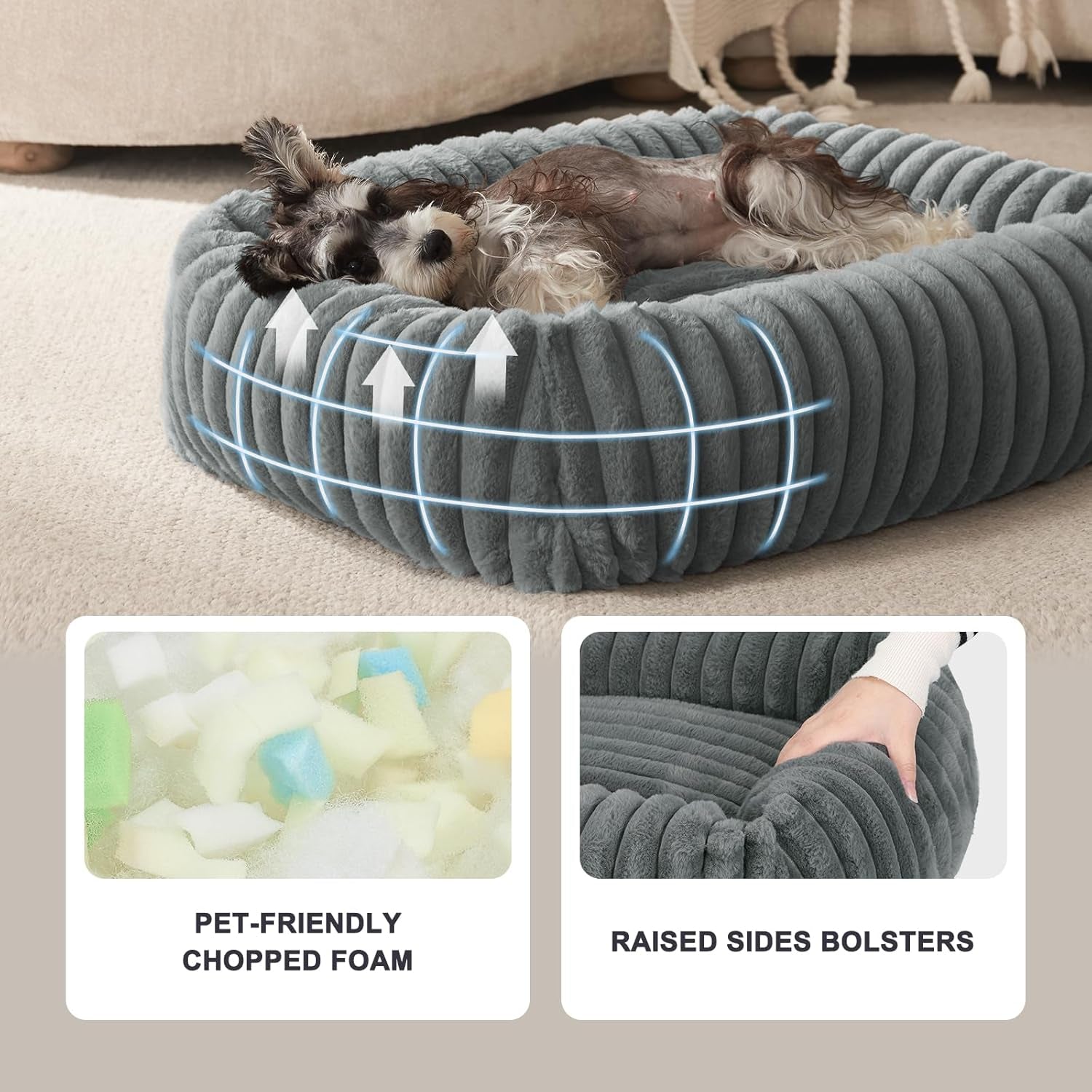 furtime-dog-bed-for-small-dogs-cat-beds-for-indoor-cats-washable-orthopedic-rectangle-soft-calming-puppy-bed-with-removable-cover-durable-pet-cuddler-with-anti-slip-bottom-grey-s-20x19x6