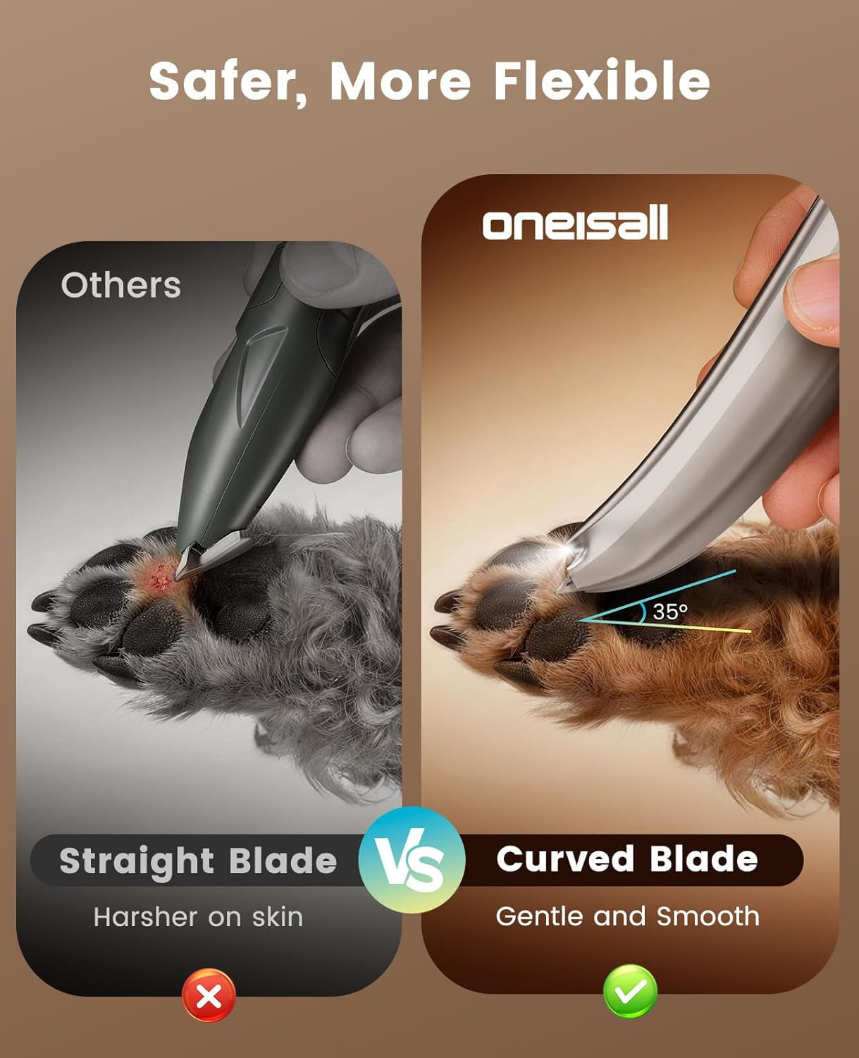oneisall-dog-paw-trimmer-with-led-light-skin-friendly-curved-blade-low-noise-paw-clippers-2-speed-6500-rpm-for-dogs-cats-cordless-between-toes-sensitive-areas