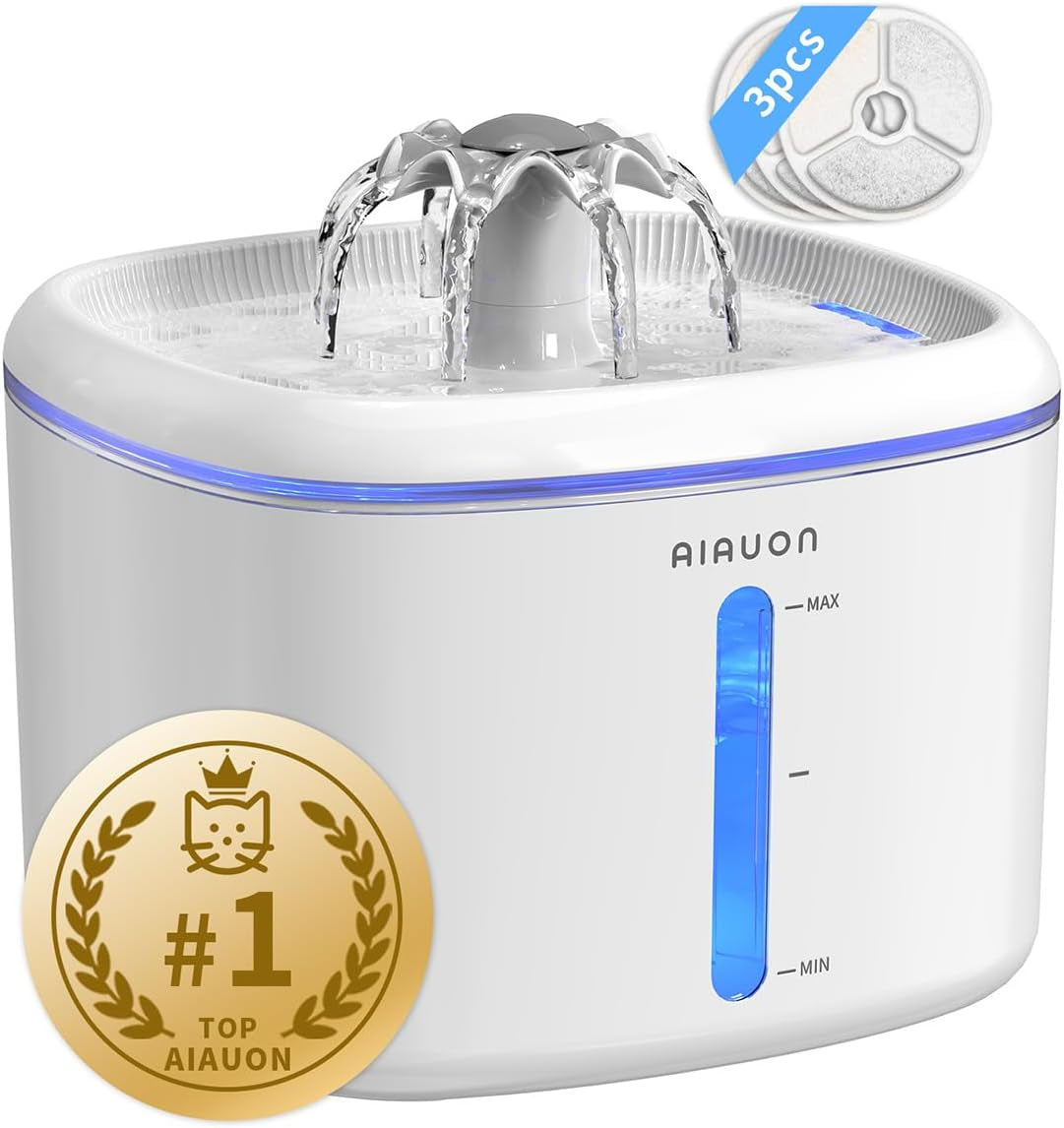 2-5l-84oz-cat-water-fountain-ultra-quiet-pump-led-blue-light-pet-water-fountain-with-ultra-quiet-low-water-auto-shutoff-pump-led-blue-light-for-pets-small-animals-3-filters