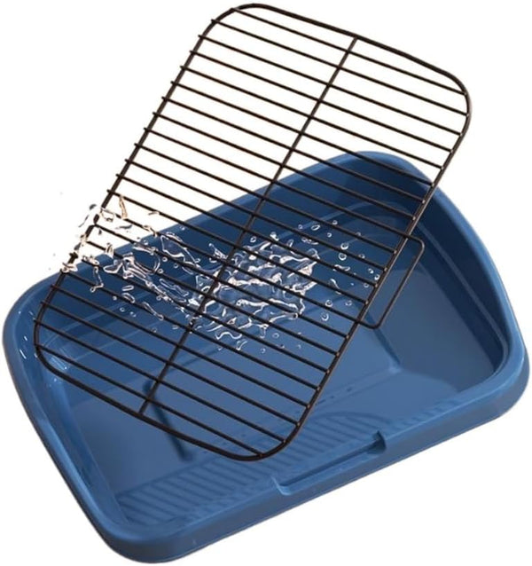 Mesh Dog Potty Tray Removable Stable Structure - Indoor/Outdoor Dog Training Toilet Litter Box for Small & Medium Dogs(Grey)7