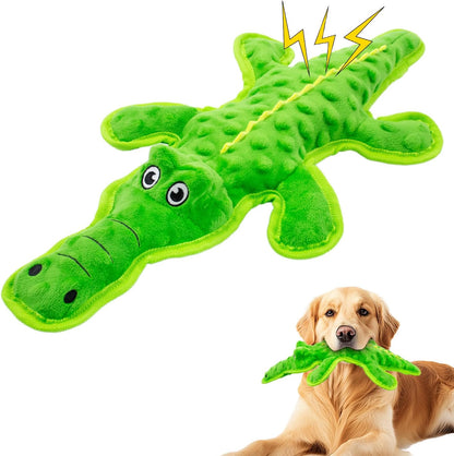 No Stuffing Dog Squeak Toys, 3 Pack Chew Toys for Small to Large Puppies | Durable Puppy Teething Toys, Interactive to Keep Pets Busy, Toss Fetch Tug Play, Best Birthday Gift11