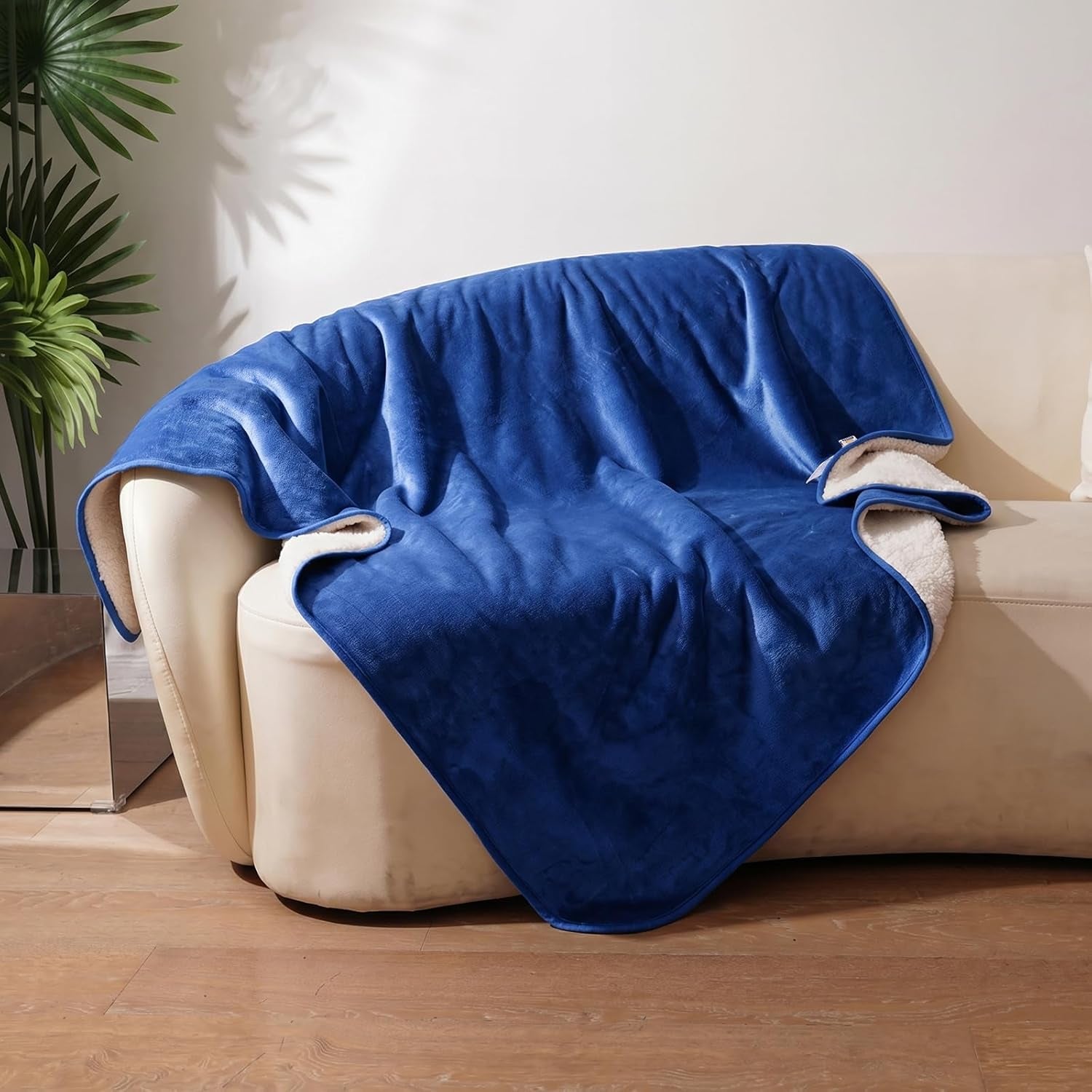 sunheir-waterproof-dog-blankets-for-small-dogs-reversible-sherpa-fleece-thick-puppy-blanket-leakproof-spill-proof-pet-blanket-for-cat-bed-couch-furniture-protector-travel-camping-25x35-grey