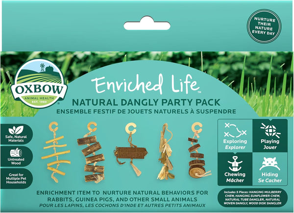 Oxbow Birthday Party Pack, Rabbit & Guinea Pig Toys, Bunny Enrichment Toys | Rabbit Chew Toys, Guinea Pig Enrichment, Guinea Pig Chew Toys, Rabbit Enrichment, Natural Materials, Small Pet Accessories10