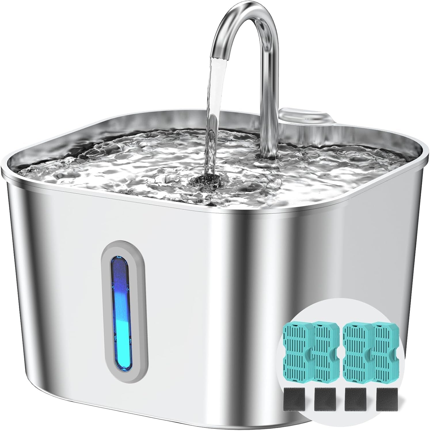 stainless-steel-cat-water-fountain-74oz-2-2l-cat-drinking-fountain-quiet-cat-fountain-for-indoor-cats-and-small-dogs-automatic-pet-water-dispenser-keeps-fresh-water-water-level-window
