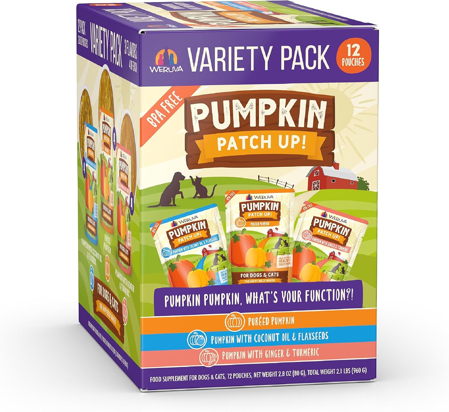 weruva-pumpkin-patch-up-pumpkin-puree-pet-food-supplement-for-dogs-cats-2-80oz-pouch-pack-of-12