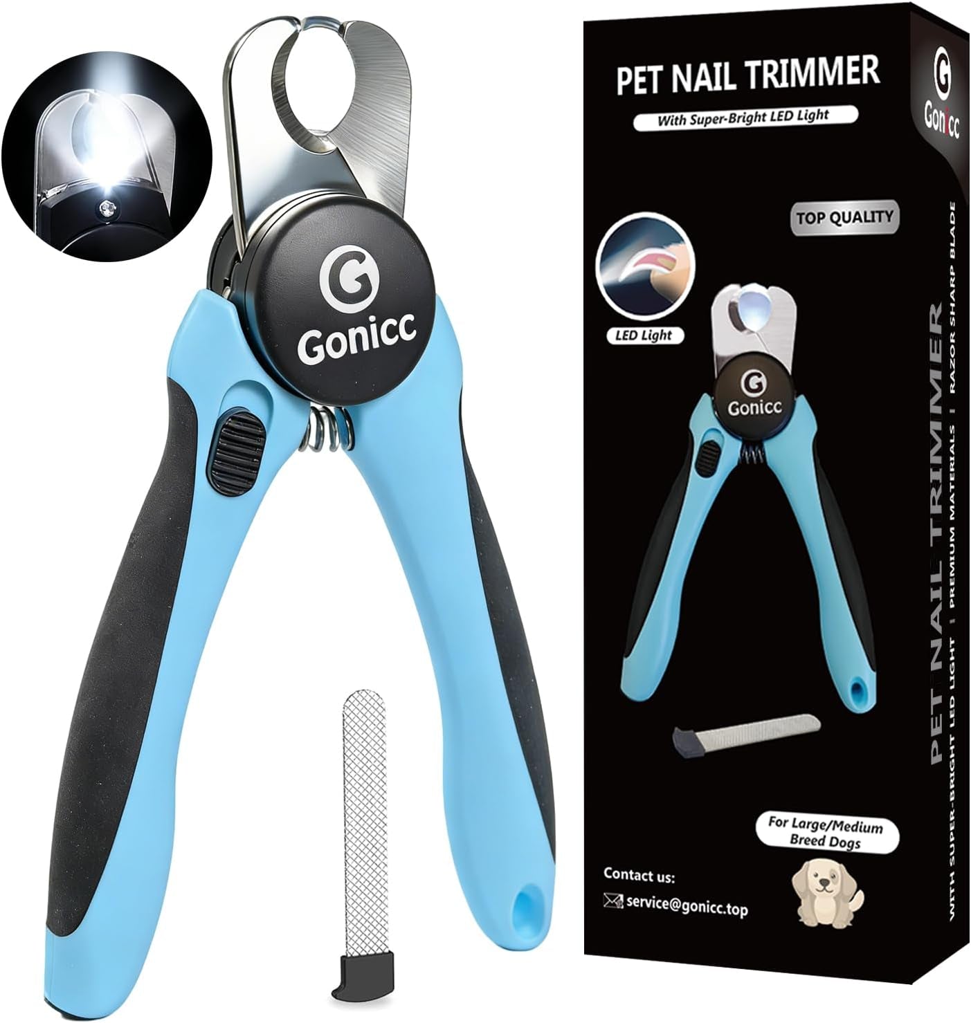 gonicc-professional-dog-cat-pets-nail-clippers-trimmers-with-safety-guard-to-avoid-overcutting-free-nail-file-razor-sharp-blade-professional-grooming-tool-for-pets