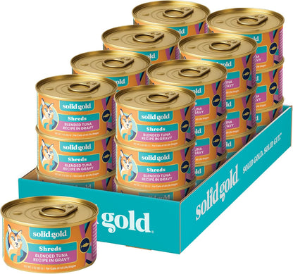 Solid Gold Wet Cat Food Pate for Indoor Cats - Healthy Canned Cat Food Pate W/Real Chicken, Omega Fatty Acids, Vitamins & Minerals - Grain Free & Gluten Free Can Meals for Cats & Kittens - 24Ct/3Oz38