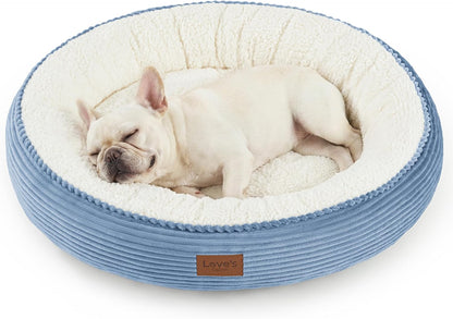 Love'S Cabin round Donut Cat and Dog Cushion Bed, 20In Bed for Cats or Small Dogs, Anti-Slip & Water-Resistant Bottom, Super Soft Durable Fabric Pet Beds, Washable Luxury Cat & Dog Bed Gray37