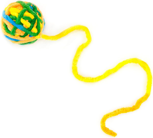 CHIWAVA 6 Pack 20" Woolen Yarn Cat Toys Ball with Bell 2" Large Indoor Cat Toy Balls Kitten Interactive Toys6