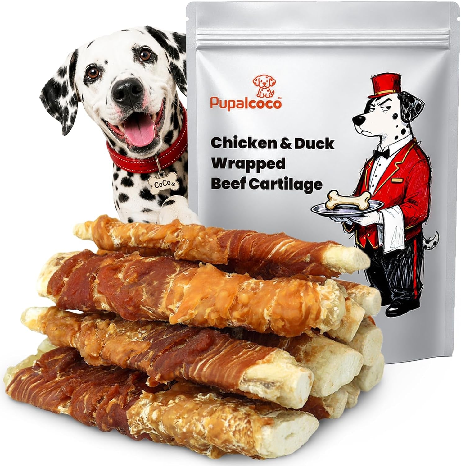 dog-treats-chicken-duck-jerky-wrapped-beef-cartilage-sticks-dental-chews-natural-long-lasting-dog-bones-snack-rawhide-free-healthy-dog-training-treats-for-small-medium-large-dogs-10-6oz