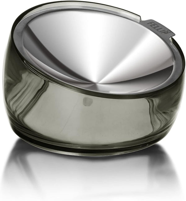 Felli Oblik Elevated Cat Bowl Removable Stainless Steel Wide Dish for Dry Wet Food Feeding & Dishwasher Clean, Slanted Whisker Fatigue Friendly Metal Plate (Classic, 0.5 Cups Shallow Dish)17