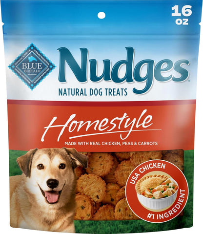 Blue Buffalo Nudges Chicken Homestyle Natural Dog Treats, Pot-Pie-Inspired Recipe, Healthy Reward or Training Treat, Made in the USA with Real Chicken, No Artificial Preservatives, 16 Oz.21