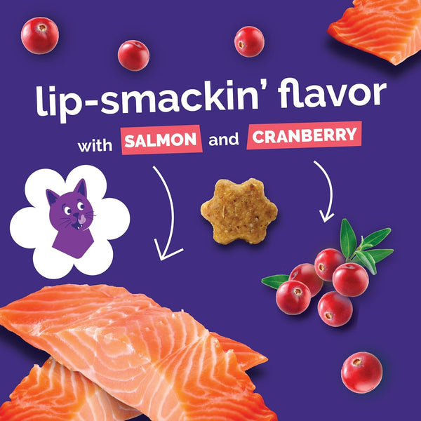 Fruitables Cat Treats - Crunchy - Salmon, Tuna, Chicken - 2.5 Oz (3 Pk) | Low Calorie, Crunchy Training Biscuits with Pumpkin Superfoods - Wheat Corn, Soy Free - USA Made6