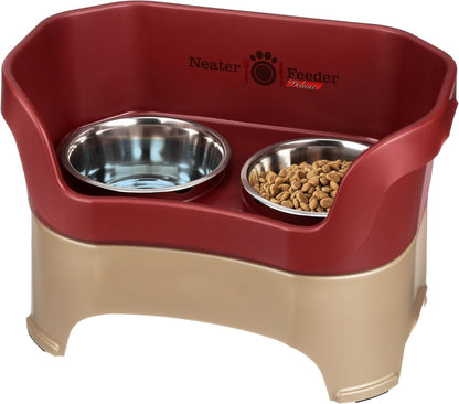 Neater Pet Brands Neater Feeder Deluxe Mess Proof Dog Bowls Elevated for Large Dogs over 40 Lbs, Made in USA, No Spill Raised Dog Food Bowl Stand Feeding Station, Food and Water Bowl Set, Black17