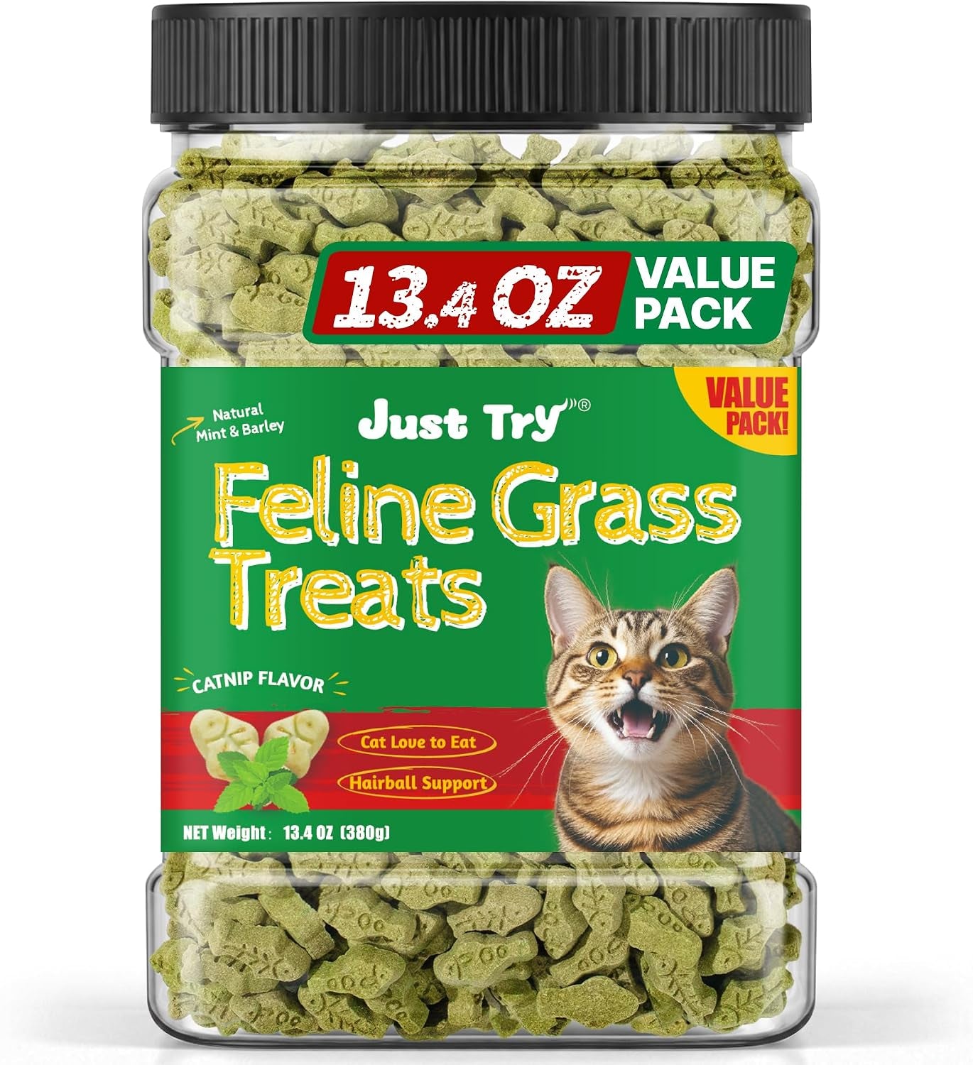 just-try-cat-treats-for-indoor-cats-hairball-control-natural-salmon-healthy-cat-grass-treats-kitten-snacks-training-biscuits-catnip-for-cats-dental-care-13-4-oz