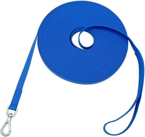 Waterproof Dog Training Leash 50FT 30FT 15FT 10FT 5FT Heavy Duty Recall Long Lead for Large Medium Small Dogs (30FT, Orange)10