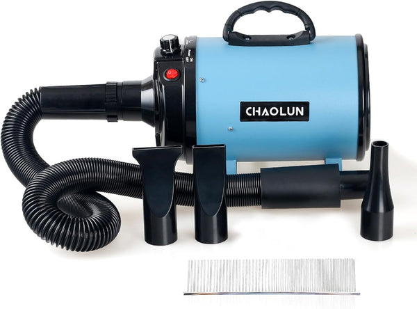 Dog Dryer for Pet Grooming, Pet Hair Dryer with Heater, Blue1