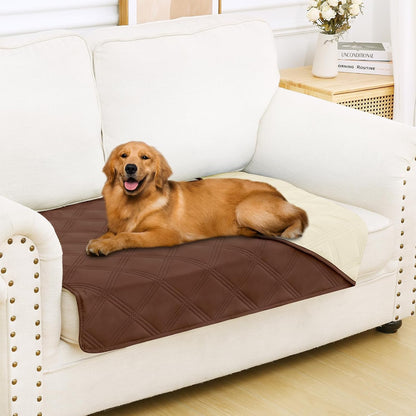 Smiry Waterproof Dog Bed Cover Blanket, Reversible Pet Blanket | Soft Reversible, Washable Leakproof Cats Dogs Couch Cover for Sofa, Couch, Furniture (30X70 Inch)111