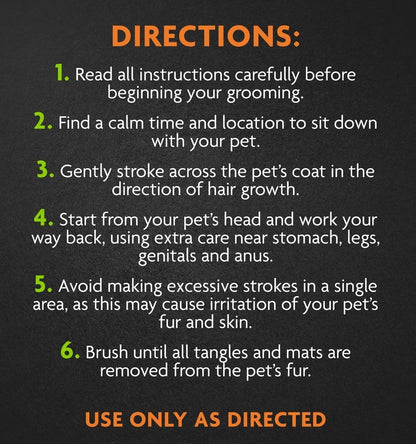 Furminator Dog/Cat Grooming Rake, Grooming Tool, Removes Loose Hair and Tangles, Gray | Removes Loose Hair & Tangles, Rotating Metal Teeth Help Prevent Mats, Use Daily to Maintain a Healthy Coat8