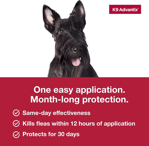 K9 Advantix Flea, Tick & Mosquito Prevention for Dogs 11-20 Lbs. | Flea Drops for Medium Dogs | Apply Monthly | 2 Treatments5