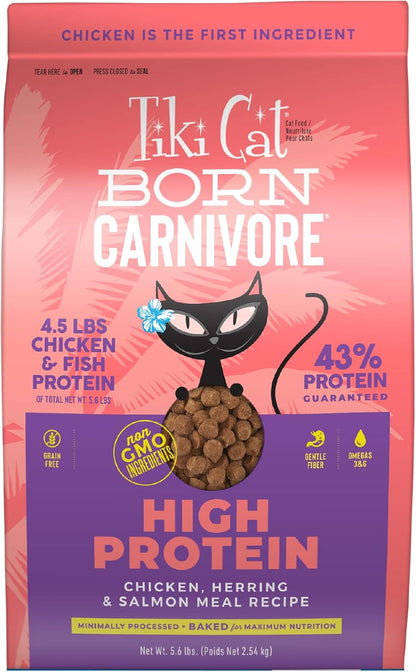 Tiki Cat Born Carnivore High Protein Dry Cat Food, Deboned Chicken & Egg, 2.8 Lbs. Bag11