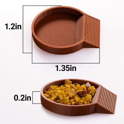 12-Pack Feeding Dish for Invertebrates – Feeder Bowls for Dubia Roaches, Isopods, Springtails, Superworms, Small Insects & More – Mini Bowls for Reptile Food & Supplements7