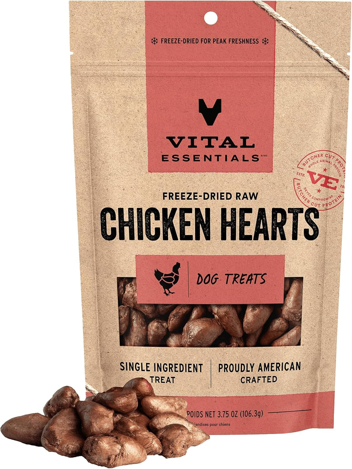 vital-essentials-freeze-dried-raw-chicken-hearts-dog-treats-3-75-oz-bag-single-ingredient-premium-quality-protein-grain-free-usa-made-with-u-s-globally-sourced-ingredients
