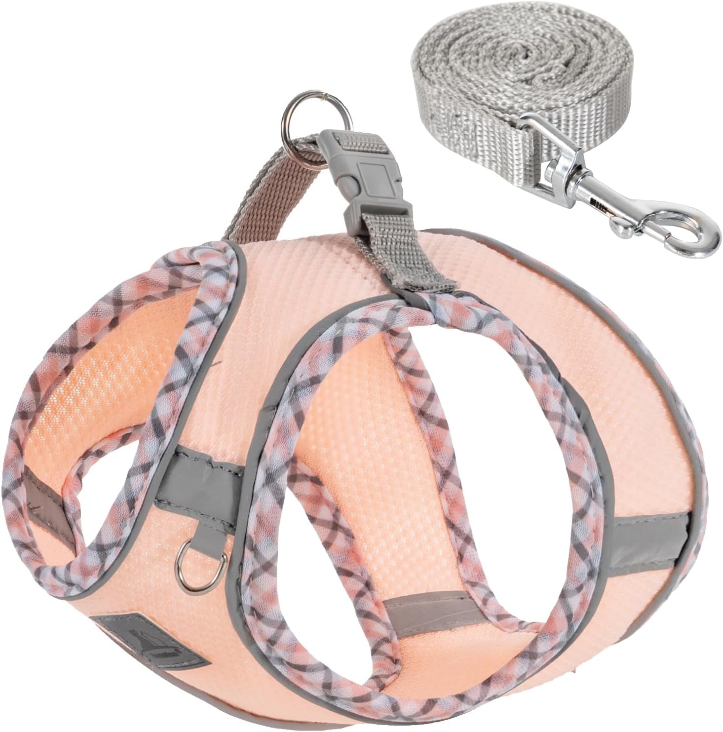 dog-harness-leash-set-no-pull-soft-breathable-small-dog-harness-adjustable-reflective-step-in-vest-for-puppy-kitten-cats