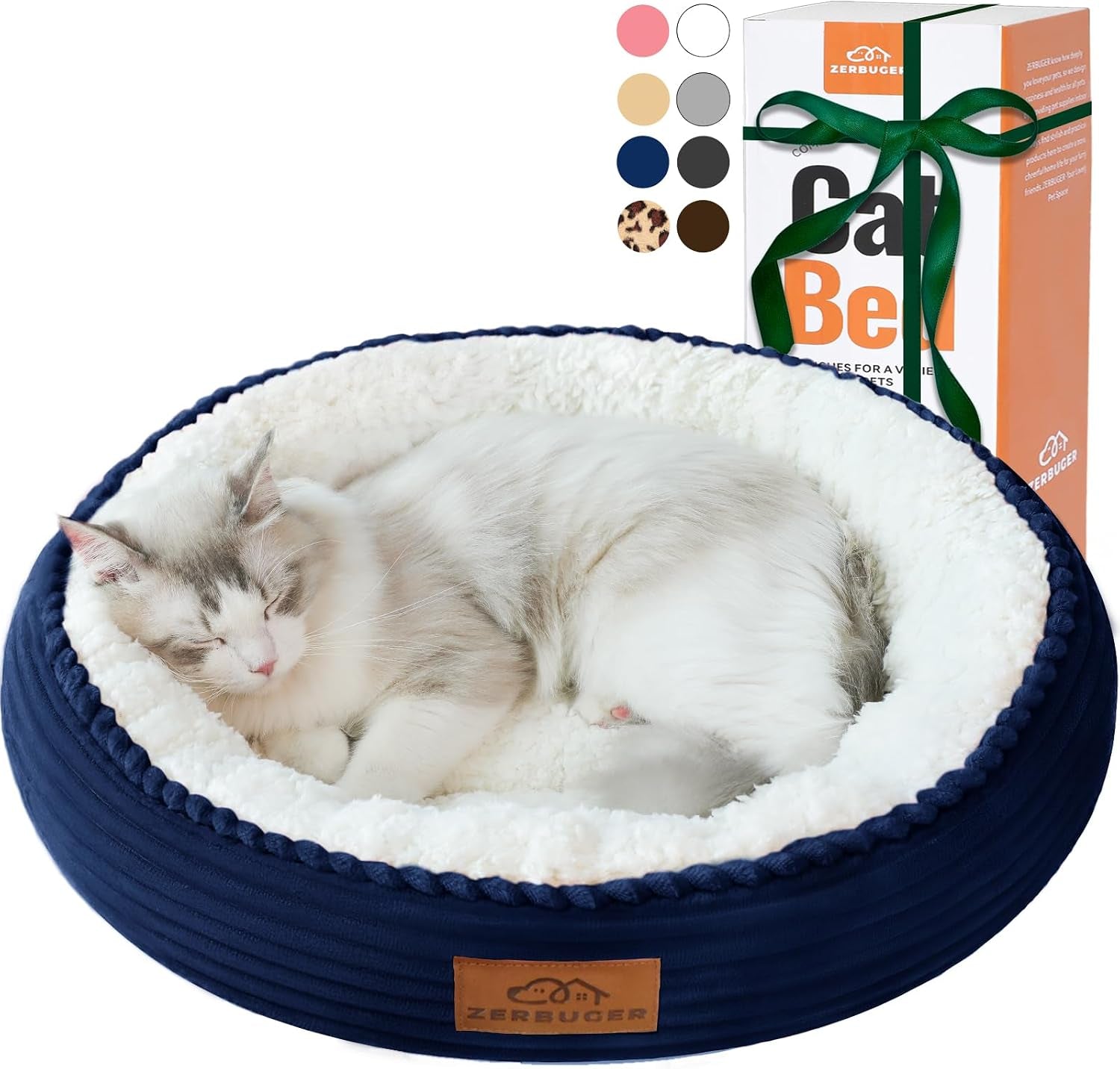 zerbuger-20in-washable-cat-beds-for-indoor-cats-round-donut-pet-bed-for-cats-small-dogs-puppy-kitten-anti-slip-bottom-calming-bed-gift-pink