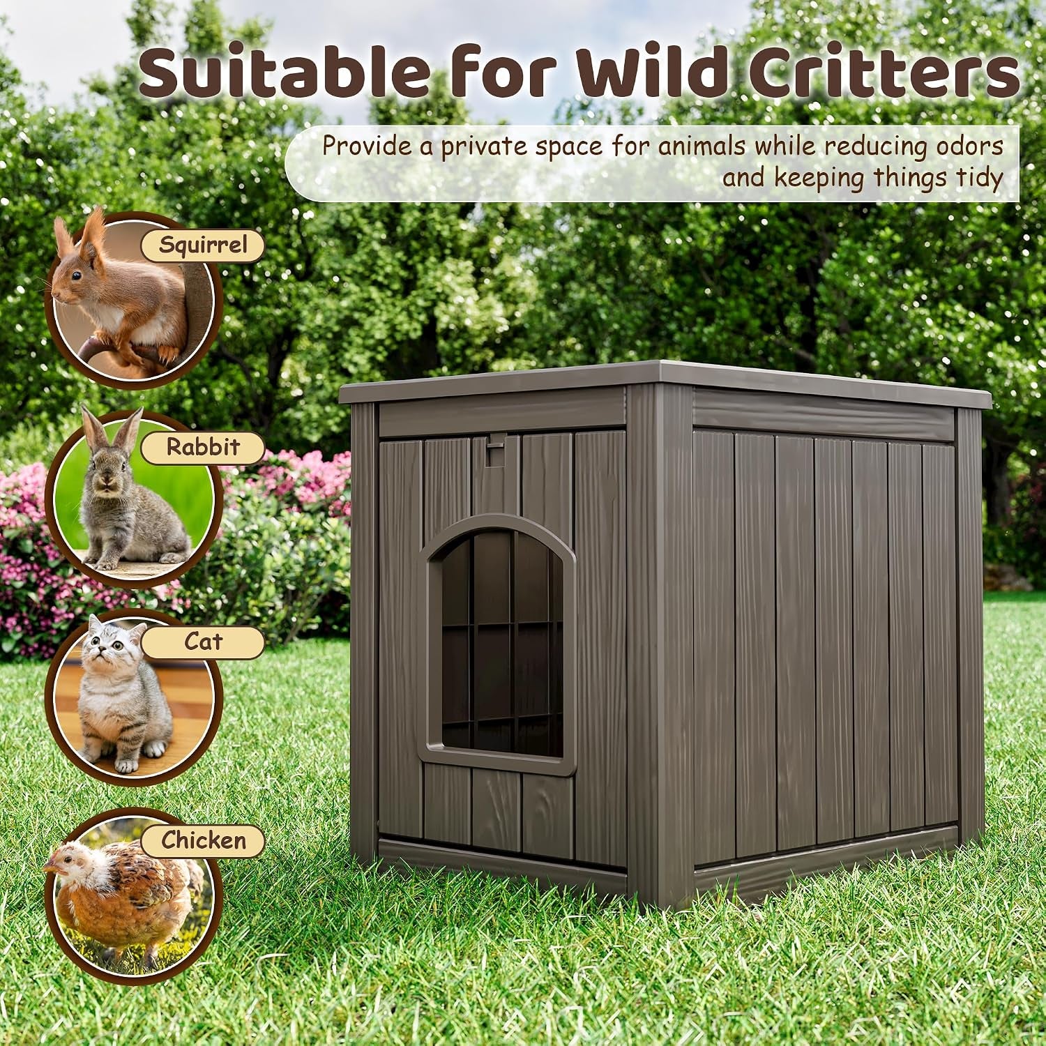 kamaboko-cat-litter-box-enclosure-waterproof-plastic-hidden-litter-box-furniture-with-openable-door-multi-functional-cat-furniture-for-living-room-bedroom-gray