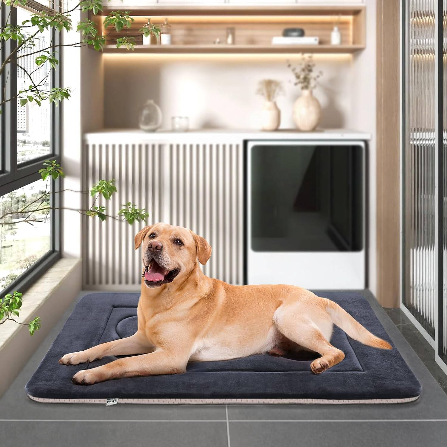 large-dog-bed-soft-dog-crate-pad-mat-42-in-non-slip-bottom-washable-dog-sleeping-mattress-pet-beds-cat-bed-kennel-pad-dark-blue-gray