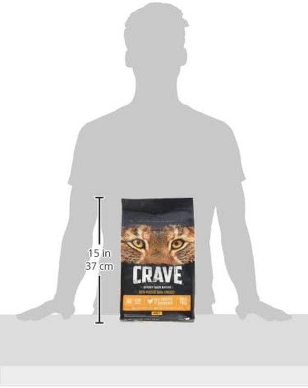 CRAVE Grain Free High Protein Natural Adult Dry Cat Food, Chicken, 4 Lb | Real Chicken #1 Ingredient, 40% Protein, No Chicken By-Product Meal, No Corn, Wheat or Soy, Complete & Balanced3