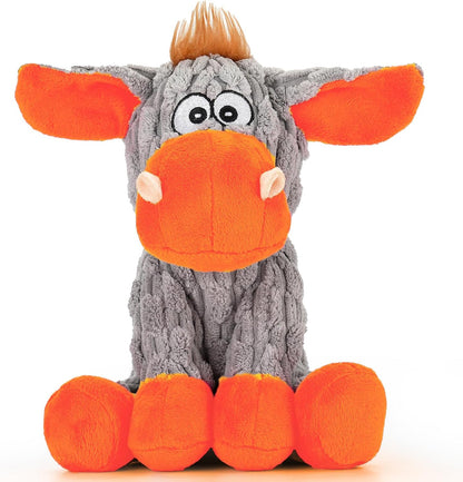 Loncoldy Plush Chew Toys for Large Dogs, Tough Crinkle Stuffed Animal Squeaky Interactive Toys for Small Medium Large Dogs, Keep Them Busy, Big Pet Toys9